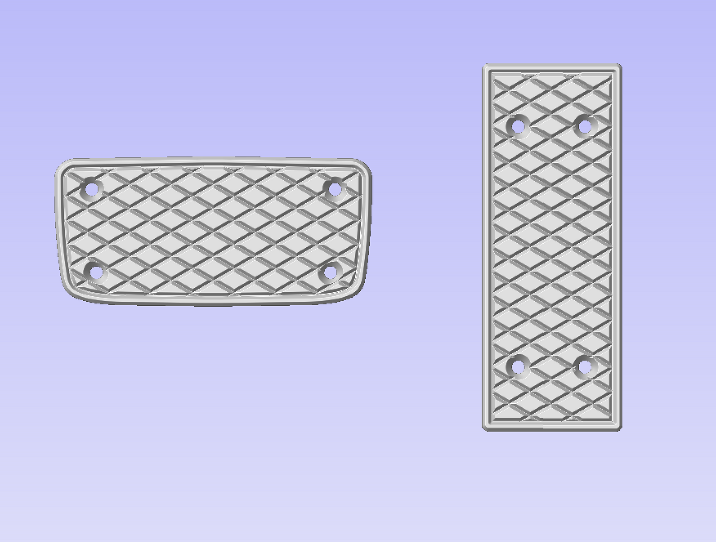 SRP Ford Ranger racing pedals in the diamond design